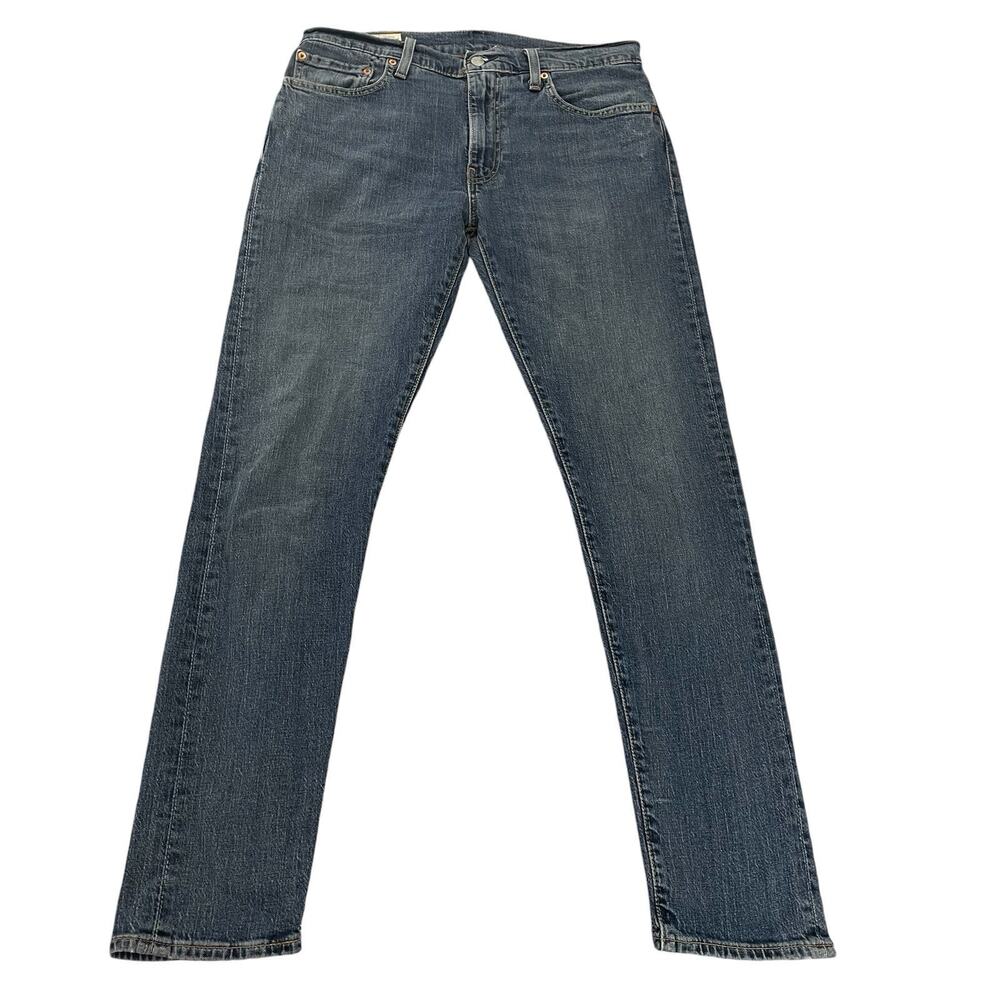 Levis 512 Premium Jeans Mens 32x32 Blue Slim Tapered Stretch Denim
